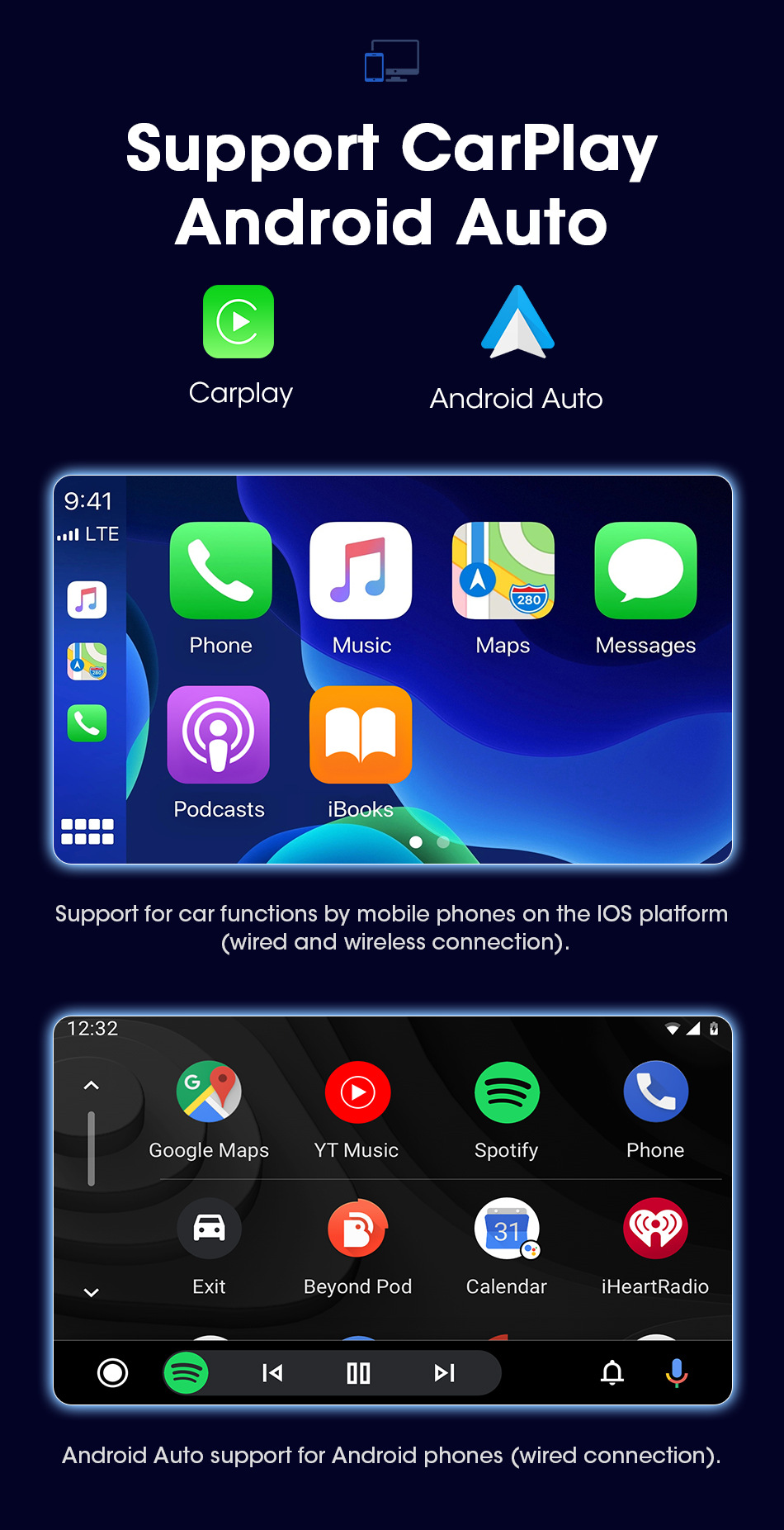 革新驾乘体验 源头工厂13寸2K大屏安卓导航通用机，无缝支持360全景与无线CarPlay